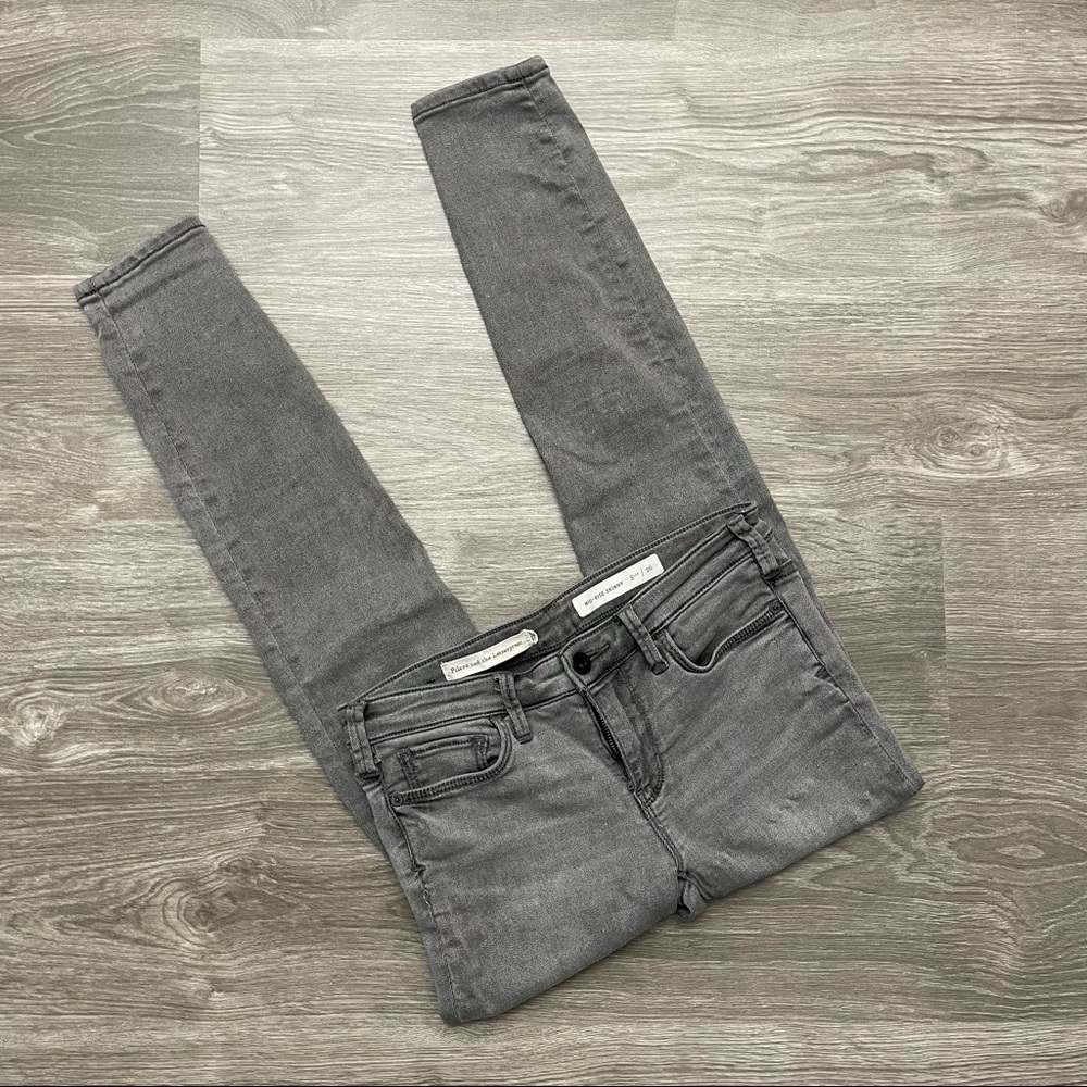 Anthropologie Gray Pilcro and the Letterpress Mid-Rise Skinny Jeans Size 26